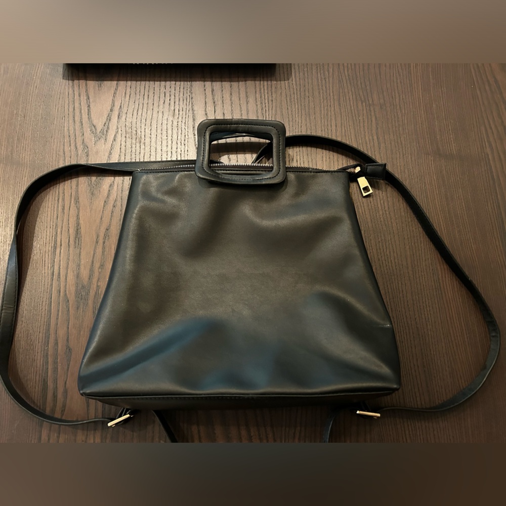 Summer & Rose Black Leather Backpack Purse